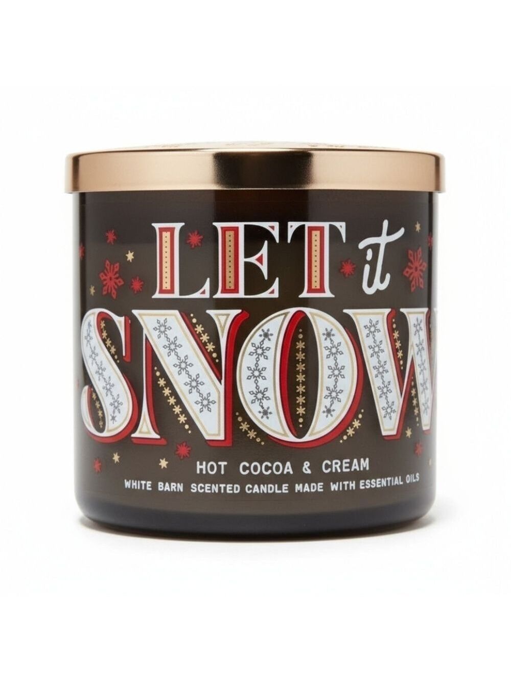 Bath and Body Works White Barn 3 Wick Candle Let It Snow